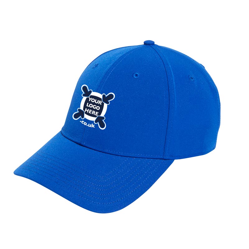 Customised, embroidered, or printed caps and headwear, laid out for a branding showcase in Haverhill.